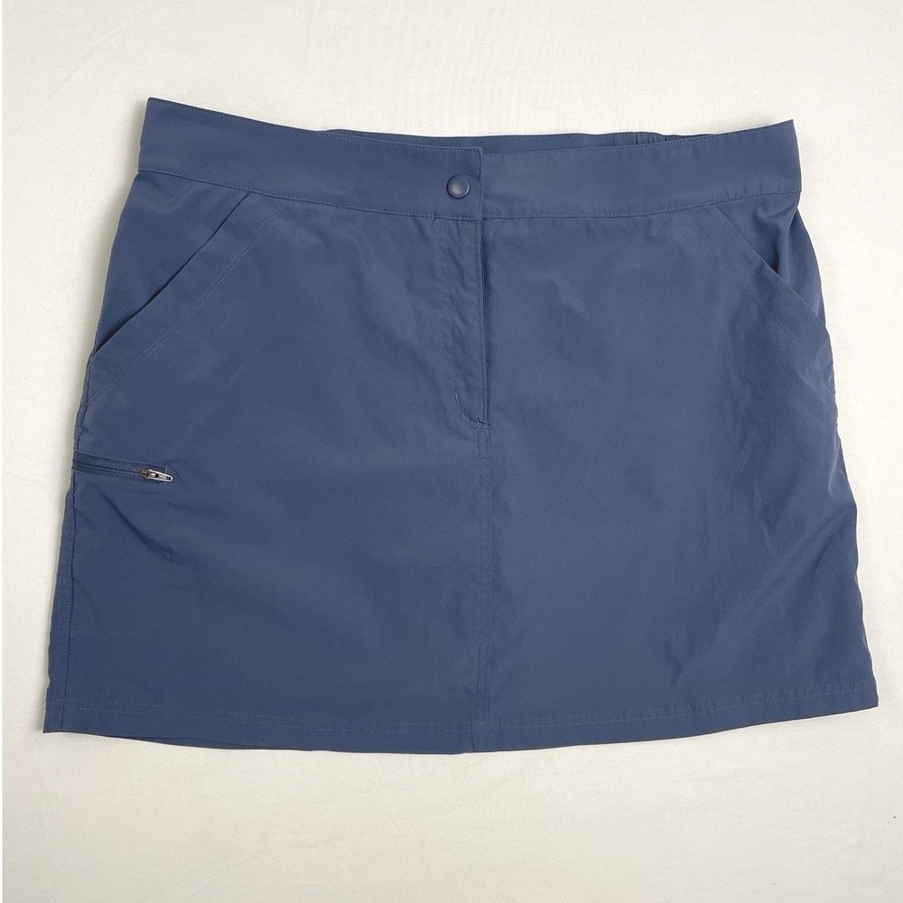 32 Degrees Cool Womens Blue Skort Athletic Golf Skirt Hiking Pickleball XL